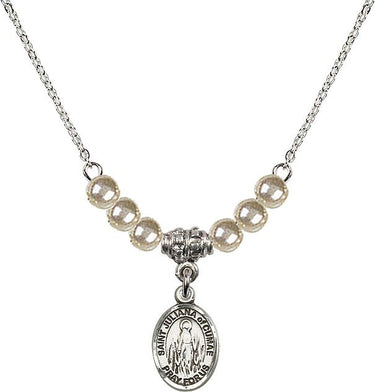 Collar de cristal de Santa Juliana de Cumas | 1/2 pulgada | Cuentas de 4 mm | N21-9372