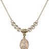 Saint Andrew Kim Taegon Crystal Necklace | 1/2 inch | 4mm Beads   14kt Gold Filled