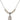 Saint Anne Crystal Necklace | 1/2 inch | 4mm Beads   Sterling Silver
