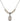 Saint Anne Crystal Necklace | 1/2 inch | 4mm Beads   Sterling Silver