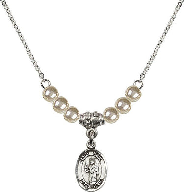 Collar de cristal del Arcángel San Uriel | 1/2 pulgada | Cuentas de 4 mm | N21-9378