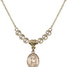 Saint Regis Crystal Necklace | 1/2 inch | 4mm Beads   14kt Gold Filled