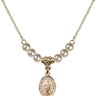Our Lady the Undoer of Knots Crystal Necklace | 1/2 inch | 4mm Beads   14kt Gold Filled