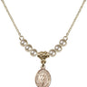 Saint Ivo of Kermartin Crystal Necklace | 1/2 inch | 4mm Beads   14kt Gold Filled