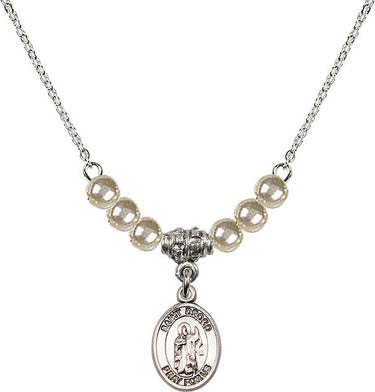 Collar de cristal de San Drogo | 1/2 pulgada | Cuentas de 4 mm | N21-9386