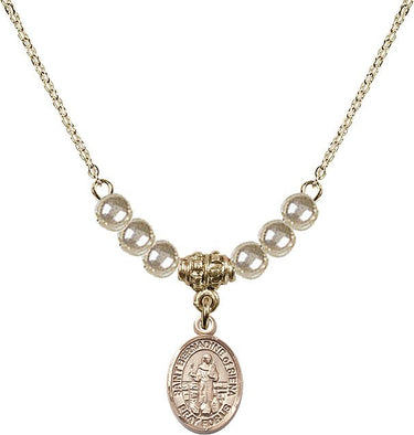 Collar de cristal de San Bernardino de Siena | 1/2 pulgada | Cuentas de 4 mm | N21-9387