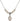 Saint Bernadine of Sienna Crystal Necklace | 1/2 inch | 4mm Beads   Sterling Silver