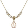 Blessed Emilee Doultremont Crystal Necklace | 1/2 inch | 4mm Beads   14kt Gold Filled