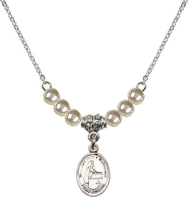 Collar de cristal de la Beata Emilee Doultremont | 1,27 cm | Cuentas de 4 mm | N21-9390