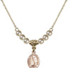 Jeanne Chezard de Matel Crystal Necklace | 1/2 inch | 4mm Beads   14kt Gold Filled