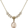 Blessed Herman the Cripple Crystal Necklace | 1/2 inch | 4mm Beads   14kt Gold Filled