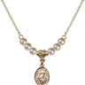 Saints Peter & Paul Crystal Necklace | 1/2 inch | 4mm Beads   14kt Gold Filled