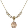 Our Lady of Kibeho Crystal Necklace | 1/2 inch | 4mm Beads   14kt Gold Filled