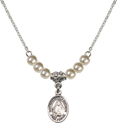 Collar de cristal de Santa María Bertilla Boscardin | 1/2 pulgada