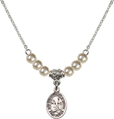Collar de cristal de Santa María Magdalena de Canossa | 1/2 pulgada