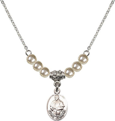 Collar de cristal del Papa Francisco | 1,27 cm | Cuentas de 4 mm | N21-9451