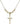 Crucifix Crystal Necklace | 7/8 inch | 4mm Beads   14kt Gold Filled