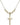 Crucifix Crystal Necklace | 7/8 inch | 4mm Beads   14kt Gold Filled