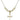 Nail Cross Crystal Necklace | 3/4 inch | 4mm Beads   14kt Gold Filled