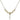 Cross Crystal Necklace | 1/2 inch | 4mm Beads   14kt Gold Filled