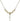 Cross Crystal Necklace | 1/2 inch | 4mm Beads   14kt Gold Filled