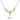 Cross Crystal Necklace | 3/4 inch | 4mm Beads   14kt Gold Filled