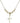 Cross Crystal Necklace | 3/4 inch | 4mm Beads   14kt Gold Filled