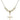 Cross Crystal Necklace | 3/4 inch | 4mm Beads   14kt Gold Filled