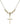 Cross Crystal Necklace | 3/4 inch | 4mm Beads   14kt Gold Filled
