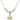 Four Way Medal Crystal Necklace | 3/4 inch | 4mm Beads   14kt Gold Filled