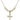 Crucifix Crystal Necklace | 3/4 inch | 4mm Beads   14kt Gold Filled