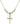 Crucifix Crystal Necklace | 3/4 inch | 4mm Beads   14kt Gold Filled