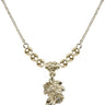 Rose Crystal Necklace | 1/2 inch | 4mm Beads   14kt Gold Filled