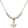 Holy Spirit Crystal Necklace | 3/8 inch | 4mm Beads   14kt Gold Filled