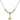 Fleur de Lis Crystal Necklace | 1/2 inch | 4mm Beads   14kt Gold Filled