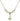 Fleur de Lis Crystal Necklace | 1/2 inch | 4mm Beads   14kt Gold Filled