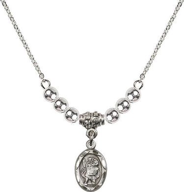Collar de cristal de San Cristóbal | 1/2 pulgada | Cuentas de 4 mm | N22-0301C