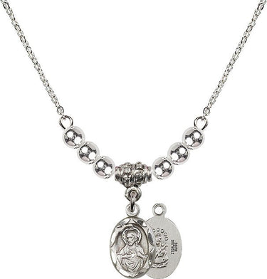 Beads Scapular Crystal Necklace | 1/2 inch | 4mm Beads | N22-0301S