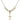 Crucifix Crystal Necklace | 7/8 inch | 4mm Beads   14kt Gold Filled