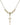 Crucifix Crystal Necklace | 7/8 inch | 4mm Beads   14kt Gold Filled