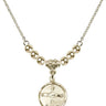 Baptism Crystal Necklace | 5/8 inch | 4mm Beads   14kt Gold Filled