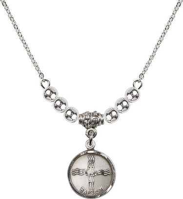 Collar de Cristal para Bautismo | 1,5 cm | Cuentas de 4 mm | N22-0601BA