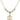 Saint Christopher Crystal Necklace | 5/8 inch | 4mm Beads   14kt Gold Filled