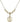 Saint Christopher Crystal Necklace | 5/8 inch | 4mm Beads   14kt Gold Filled
