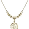 Guardian Angel Crystal Necklace | 5/8 inch | 4mm Beads   14kt Gold Filled