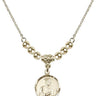 St. Jude Crystal Necklace | 5/8 inch | 4mm Beads   14kt Gold Filled