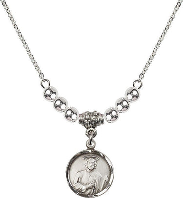 Collar de cristal de San Judas | 5/8 pulgada | Cuentas de 4 mm | N22-0601J