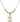 Saint Michael the Archangel Crystal Necklace | 5/8 inch | 4mm Beads   14kt Gold Filled