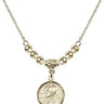 Scapular Crystal Necklace | 5/8 inch | 4mm Beads   14kt Gold Filled