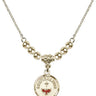 Confirmation Crystal Necklace | 5/8 inch | 4mm Beads   14kt Gold Filled